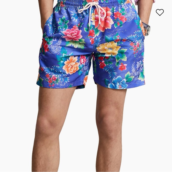 Polo Ralph Lauren Men’s Floral Swim Trunks Size S - Picture 2 of 16